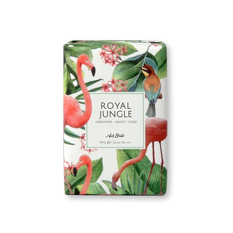 ROYAL JUNGLE. Mýdla obohacená zeleným jílem (160g), světle růžová