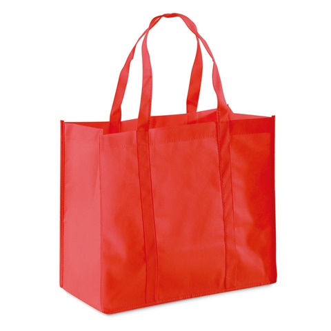 SHOPPER. Taška z netkané textilie (80 g/m²), červená