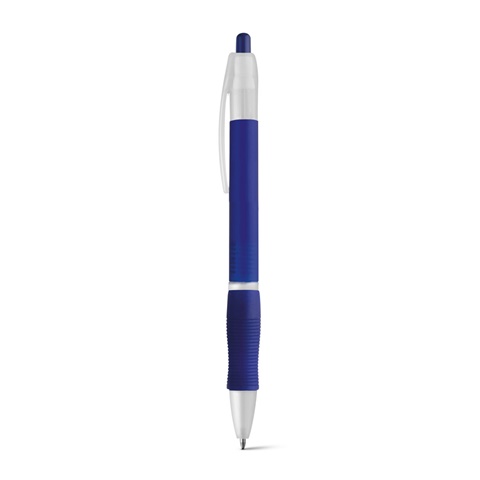 SLIM BK. Kuličkové pero s protikluzovým gripem, modrá