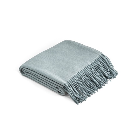 SMOOTH. 100% akrylová deka se stuhou na personalizovatelnou kartou (270 g/m²), šedá