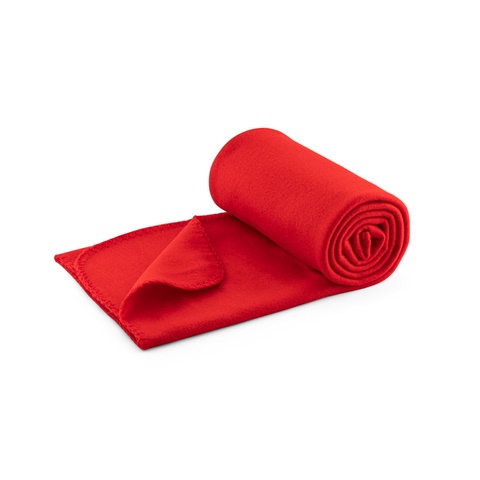 SULENA. Fleecová deka (180 g/m²), červená