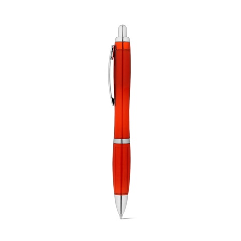 SWING RPET. kuličkové pero 100% rPET s kovovým klipem, červená