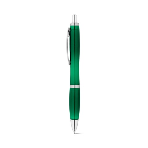 SWING RPET. kuličkové pero 100% rPET s kovovým klipem, zelená
