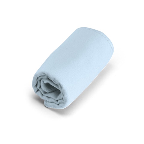 TRAVIS. Sportovní ručník z mikrovlákna s 190T pouzdrem (210 g/m²), světle modrá