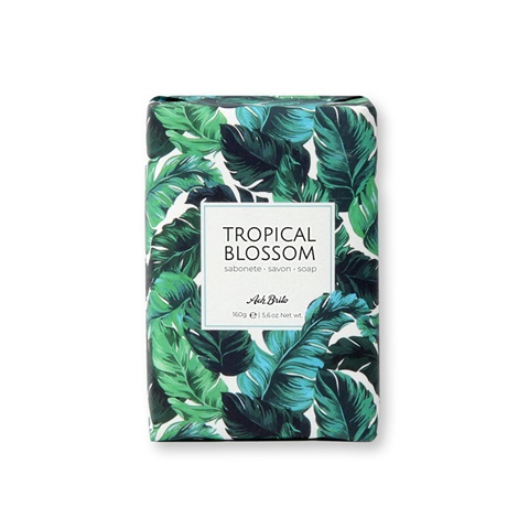 TROPICAL BLOSSOM. Mýdla obohacená olivovým olejem (160g), tmavě zelená