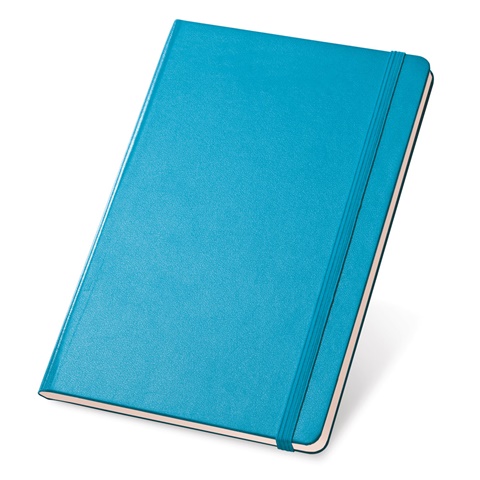 TWAIN. Zápisník A5 s linkovanými listy v barvě slonové kosti, světle modrá