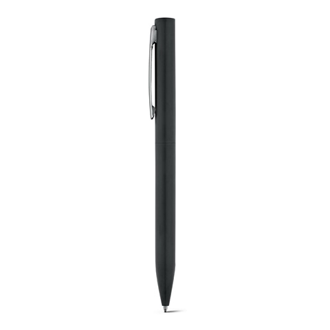 WASS. Hliníkové kuličkové pero s otočným mechanismem, černá